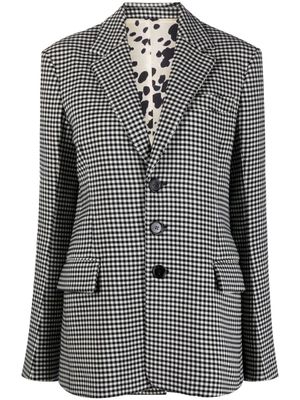 Marni blazer à carreaux - Noir