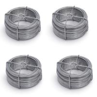 Rolletje ijzerdraad / binddraad - 4x - staal verzinkt - 1.8 mm x 50 meter