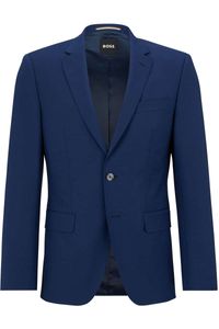 BOSS Slim Fit Jas blauw, Effen