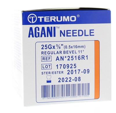 Terumo Injectienaald 0.5mm x 16mm 100 Stuks