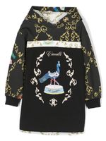 Roberto Cavalli Junior hoodie à imprimé graphique - Noir