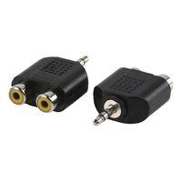 2x tulp naar stereo mini jack plug - thumbnail