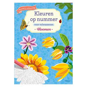 Deltas Kleuren op nummer voor volwassenen - bloemen