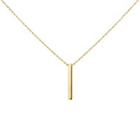 14k Geelgouden Collier met Balkje - Verstelbaar 41-45 cm
