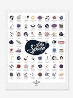 Poster De belangrijke data - The Space LES PETITES DATES wit