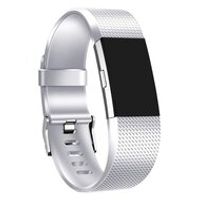 Fitbit Charge 2 sportbandje - Maat: Large - Zilver - thumbnail