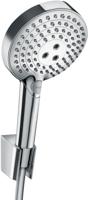 Hansgrohe Raindance Select S PowderRain 3jet badset met Doucheslang 160cm Chroom Hansgrohe Raindance Select S PowderRain 3jet badset met Doucheslang 160cm Chroom