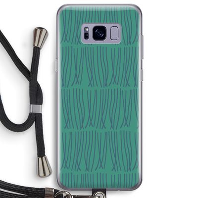 Swirls: Samsung Galaxy S8 Plus Transparant Hoesje met koord