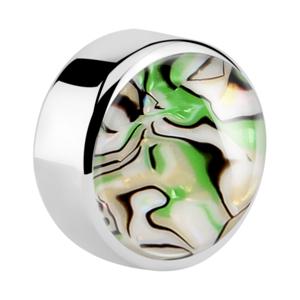 Disc for 1.6mm pins met Mother Of Pearl Design Chirurgisch staal 316L Balletjes, staafjes en meer