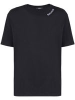 Balmain t-shirt en coton à logo brodé - Noir