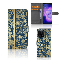 OPPO Find X5 Hoesje Beige Flowers - thumbnail