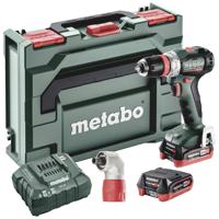 Metabo PowerMaxx BS 12 BL Q Pro 601045920 Accu-schroefboormachine 12 V 4 Ah Li-ion Incl. 2 accus, Incl. lader, Brushless