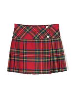 Siola jupe plissée à motif tartan - Rouge