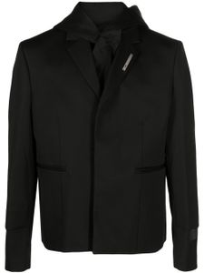 HELIOT EMIL blazer boutonné à capuche - Noir