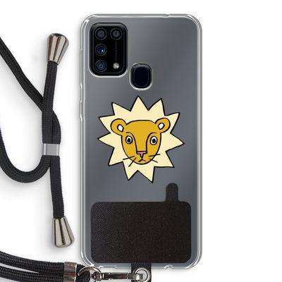 Kleine leeuw: Samsung Galaxy M31 Transparant Hoesje met koord