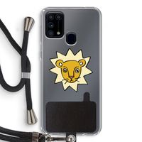 Kleine leeuw: Samsung Galaxy M31 Transparant Hoesje met koord
