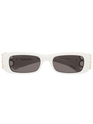 Balenciaga Eyewear lunettes de soleil Dynasty rectangulaires - Blanc