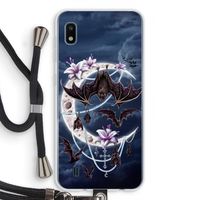 Vleermuizen Maan: Samsung Galaxy A10 Transparant Hoesje met koord