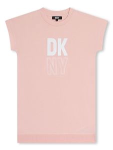 Dkny Kids robe en coton biologique à logo imprimé - Rose