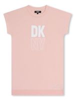 Dkny Kids robe en coton biologique à logo imprimé - Rose - thumbnail