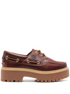 Timberland mocassins Stone Street Premium en cuir - Rouge