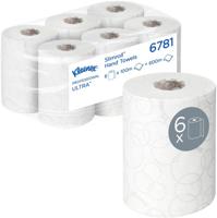 Kleenex handdoekrol Ultra Slimrol, 2-laags, 100 m per rol, pak van 6 rollen