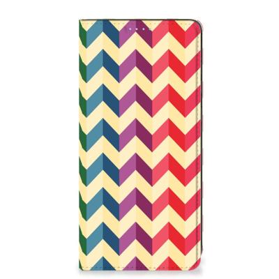 Samsung Galaxy A21s | Hoesje met Magneet | Zigzag Multi Color Samsung Galaxy A21s | Hoesje met Magneet | Zigzag Multi Color
