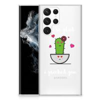 Samsung Galaxy S22 Ultra Telefoonhoesje met Naam Cactus Glad