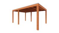 Trendhout Overkapping Palermo 485x370 cm- Plat dak- Hout- Trendhout