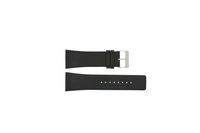 Skagen horlogeband 690LSLB Leder Zwart 28mm