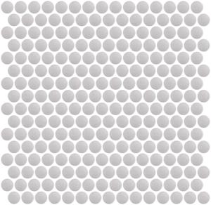 Mozaïek tegels Penny Zilver 29,1x31,5 - Rond Wand en vloer Geglazuurde porseleinen steengoed