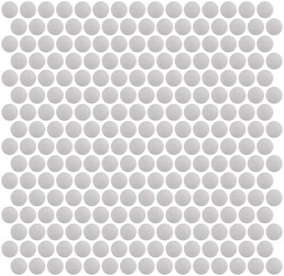 Mozaïek tegels Penny Zilver 29,1x31,5 - Rond Wand en vloer Geglazuurde porseleinen steengoed