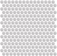 Mozaïek tegels Penny Zilver 29,1x31,5 - Rond Wand en vloer Geglazuurde porseleinen steengoed