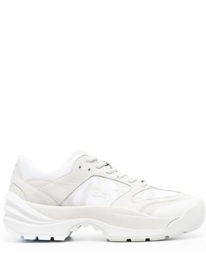Kenzo baskets lacées à design à empiècements - Blanc