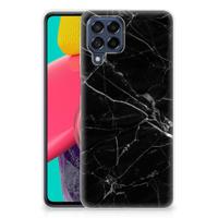 Samsung Galaxy M53 | TPU | Siliconen hoesje | Marmer Zwart - Origineel Cadeau Vader