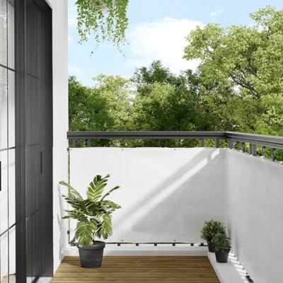 Balkonscherm 90x1000 cm 100% oxford polyester wit