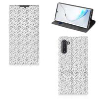 Samsung Galaxy Note 10 | Hoesje met Magneet | Stripes Dots Samsung Galaxy Note 10 | Hoesje met Magneet | Stripes Dots