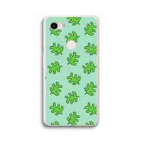 Groene blaadjes: Google Pixel 3 XL Transparant Hoesje
