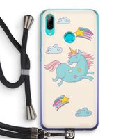 Vliegende eenhoorn: Huawei P Smart (2019) Transparant Hoesje met koord