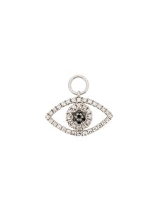 Roxanne First breloque œil en or blanc 14ct et diamant - Argent