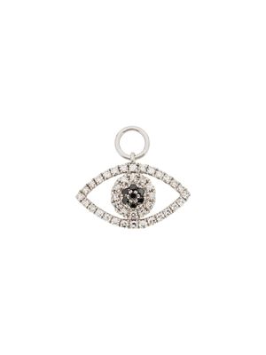 Roxanne First breloque œil en or blanc 14ct et diamant - Argent