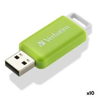 USB stick Verbatim V DATABAR Zwart 32 GB (10 Stuks)