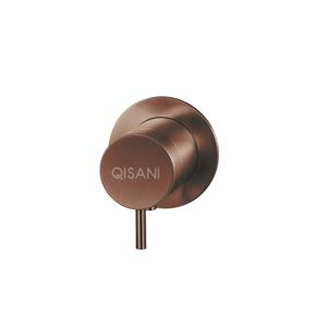 Inbouwkraan Qisani Flow Thermostatisch 1-weg Rond Geborsteld Copper