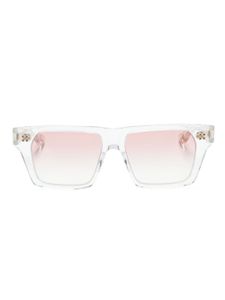 Dita Eyewear lunettes de soleil carrées à logo imprimé - Blanc