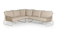 Tierra Outdoor Dining Loungeset Rivera Champagne