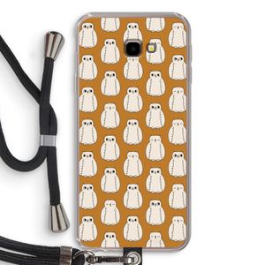 Uilen: Samsung Galaxy J4 Plus Transparant Hoesje met koord