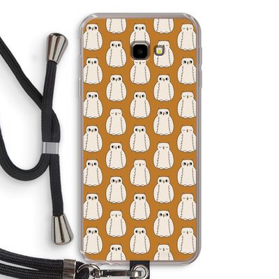 Uilen: Samsung Galaxy J4 Plus Transparant Hoesje met koord