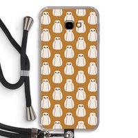 Uilen: Samsung Galaxy J4 Plus Transparant Hoesje met koord