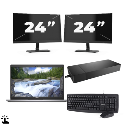 Dell Latitude 5320 - Intel Core i5-11e Generatie - 13 inch - Touch - 16GB RAM - 256GB SSD - Windows 11 Home + 2x 24 inch Monitor Dell Latitude 5320 - Intel Core i5-11e Generatie - 13 inch - Touch - 16GB RAM - 256GB SSD - Windows 11 Home + 2x 24 inch Monitor