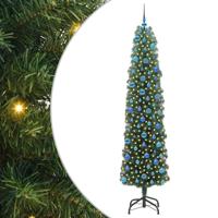 VidaXL Kunstkerstboom groen 240 cm pvc en staal en kunststof